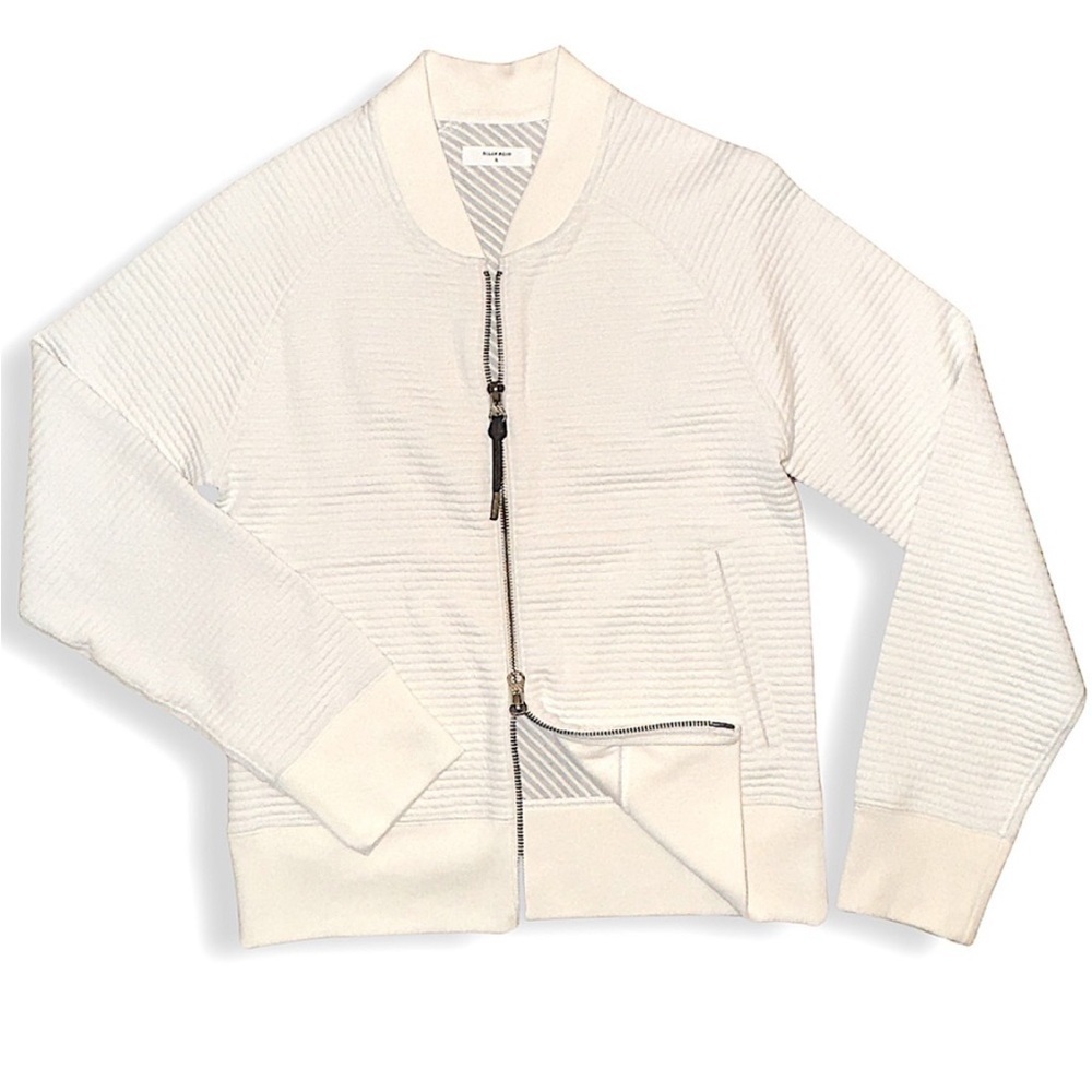 Billy Reid Women's Bomber Jacket in White